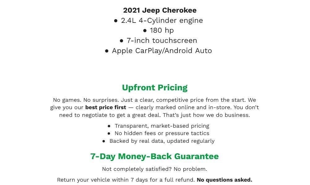 2021 Jeep Cherokee Latitude 4x4