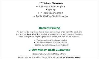 2021 Jeep CHEROKEE SPORT UTILITY