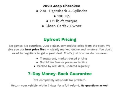 2020 Jeep Cherokee Limited 4x4