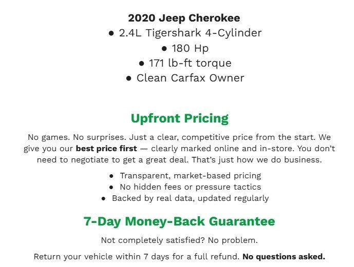 2020 Jeep Cherokee Limited 4x4