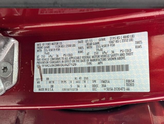 2016 Ford Escape 4WD 4dr SE