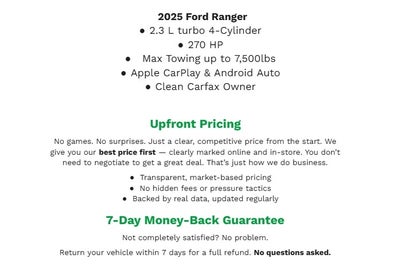 2025 Ford Ranger LARIAT 4WD SuperCrew 5' Box