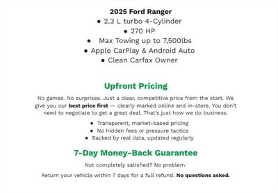 2025 Ford Ranger LARIAT 4WD SuperCrew 5' Box