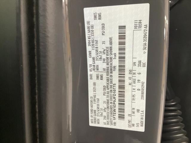 2018 Ford F-150 Lariat 4WD SuperCrew 5.5' Box