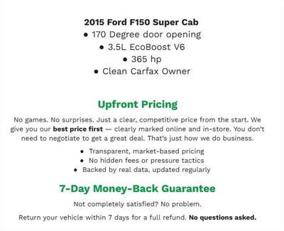 2015 Ford F-150 4WD SuperCab 145 XLT