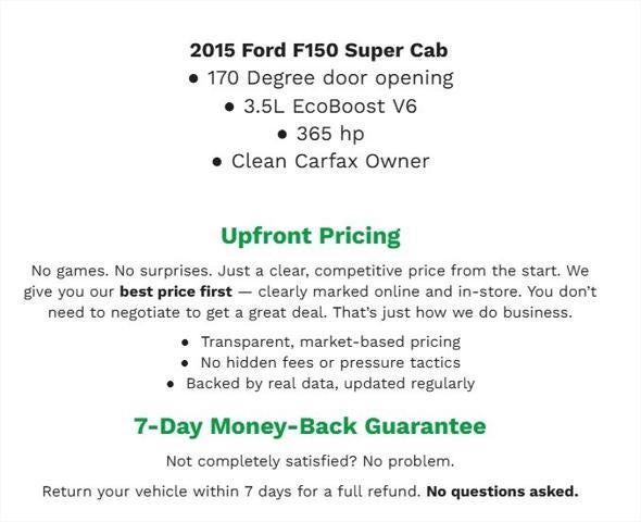 2015 Ford F-150 4WD SuperCab 145 XLT