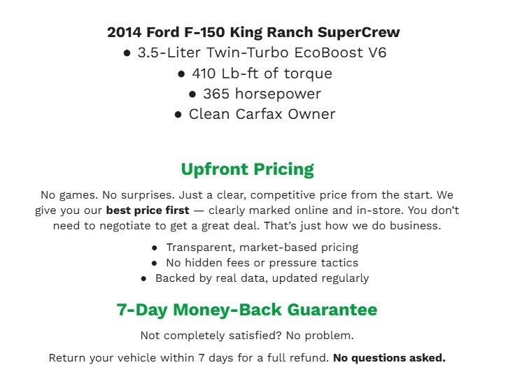 2014 Ford F-150 4WD SuperCrew 145 King Ranch