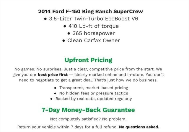 2014 Ford F-150 4WD SuperCrew 145 King Ranch