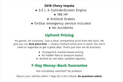 2016 Chevrolet Impala 4dr Sdn LT w/2LT