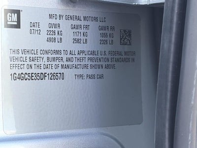 2013 Buick LaCrosse 4dr Sdn Leather FWD
