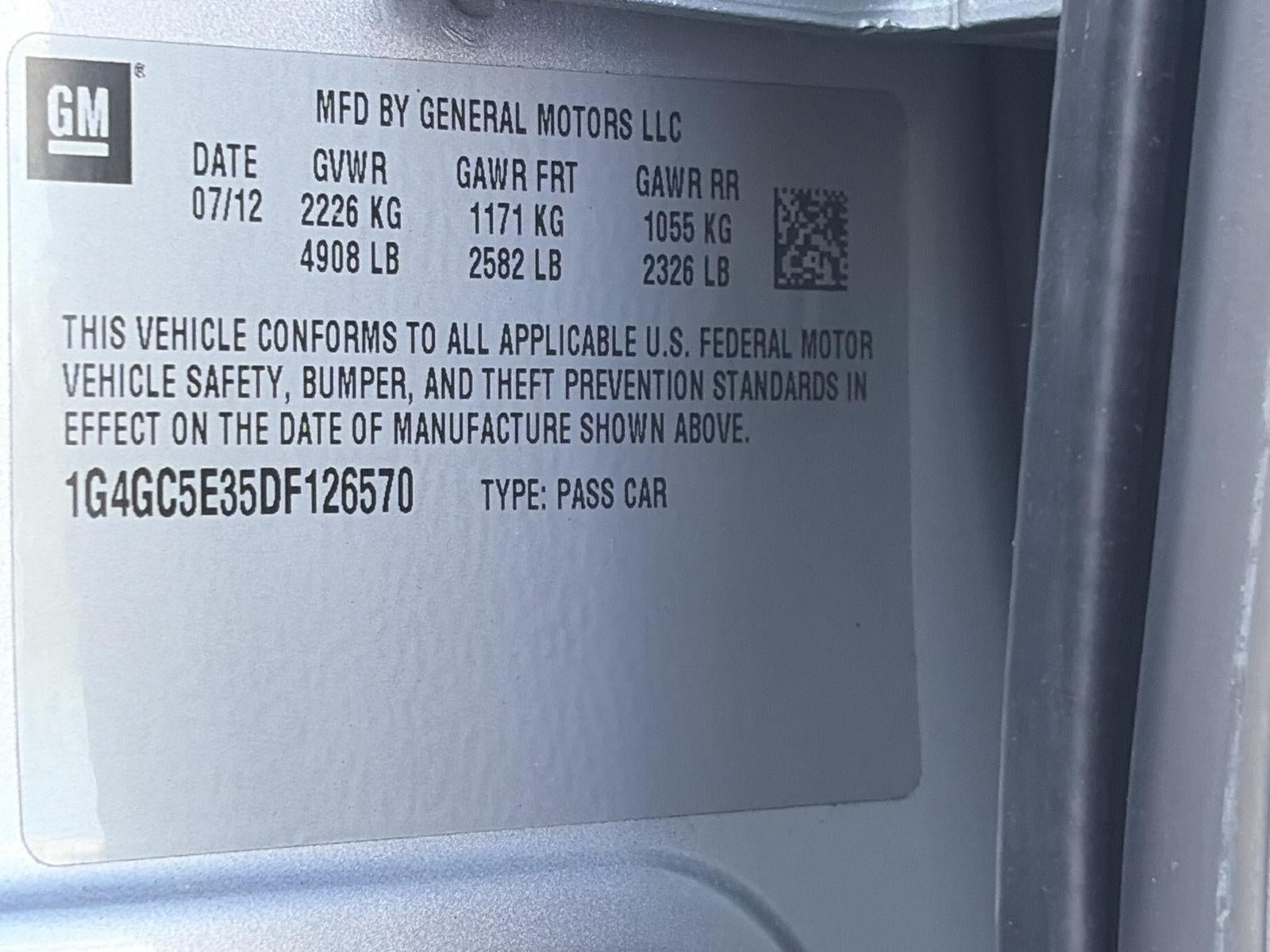 2013 Buick LaCrosse 4dr Sdn Leather FWD