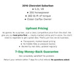 2016 Chevrolet Suburban 4WD 4dr 1500 LTZ