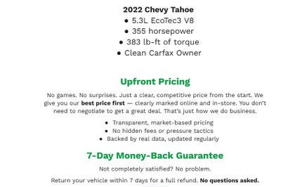 2022 Chevrolet Tahoe 4WD 4dr RST