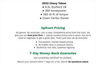 2022 Chevrolet Tahoe 4WD 4dr RST