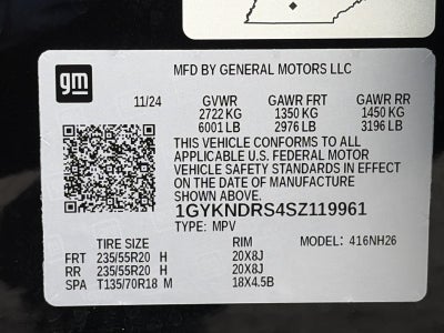 2025 Cadillac XT5 AWD 4dr Premium Luxury
