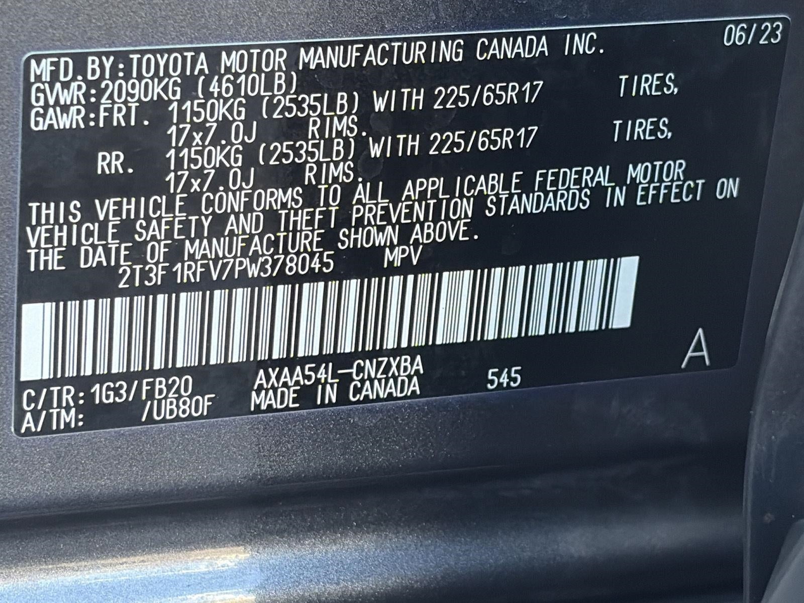 2023 Toyota RAV4 LE AWD