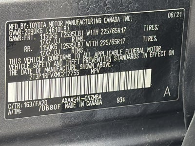 2021 Toyota RAV4 XLE AWD