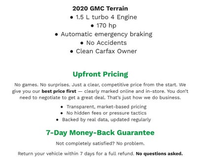 2020 GMC Terrain AWD 4dr SLT