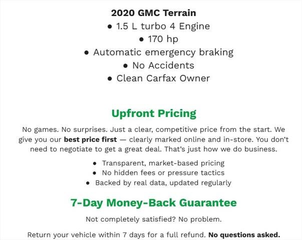 2020 GMC Terrain AWD 4dr SLT