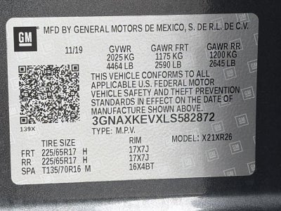 2020 Chevrolet Equinox FWD 4dr LT w/1LT