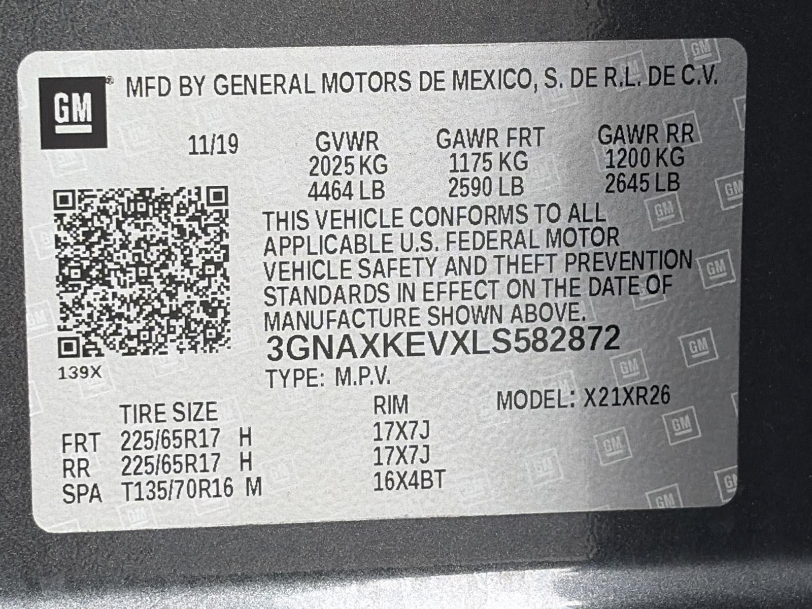 2020 Chevrolet Equinox FWD 4dr LT w/1LT