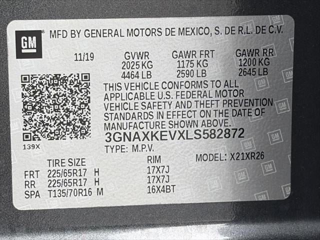 2020 Chevrolet Equinox FWD 4dr LT w/1LT