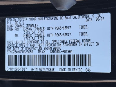 2023 Toyota TACOMA 4WD TRD SPORT