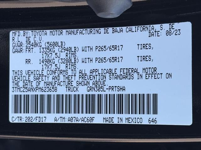 2023 Toyota TACOMA 4WD TRD SPORT
