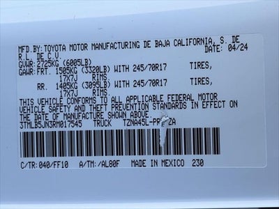 2024 Toyota TACOMA 4WD SR5