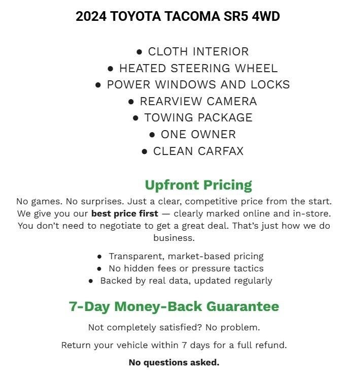 2024 Toyota TACOMA 4WD SR5
