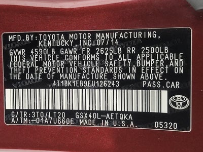 2014 Toyota Avalon 4dr Sdn XLE Touring