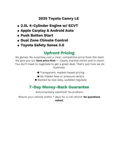 2025 Toyota CAMRY SEDAN