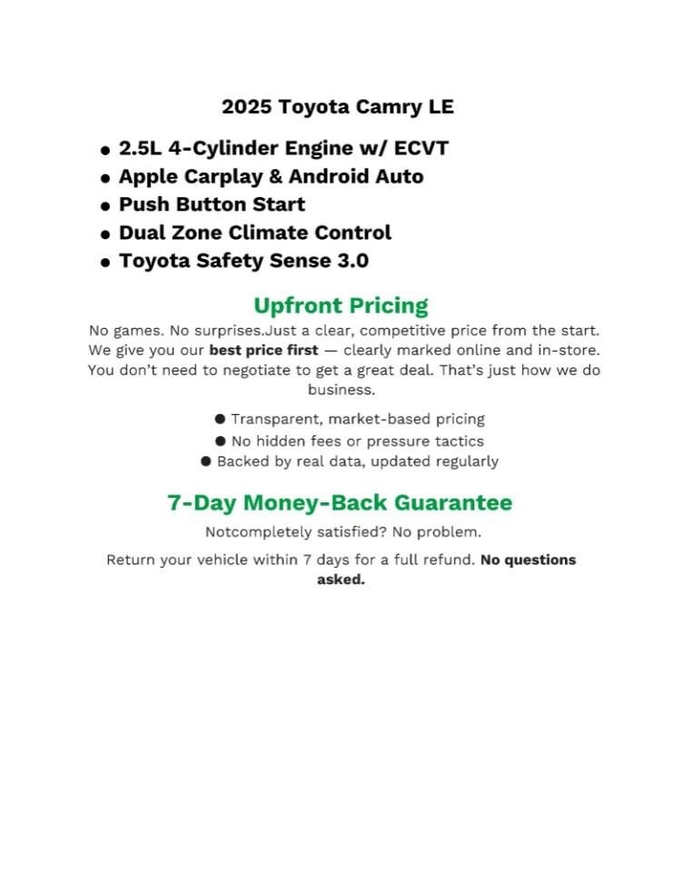 2025 Toyota CAMRY SEDAN