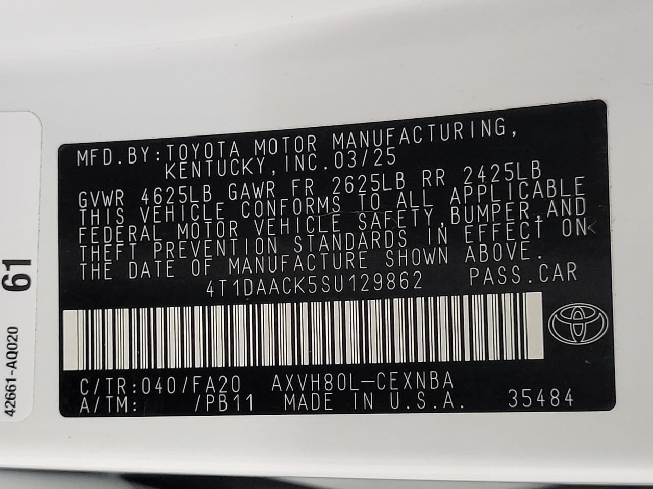 2025 Toyota CAMRY SEDAN