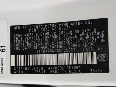 2025 Toyota CAMRY SEDAN