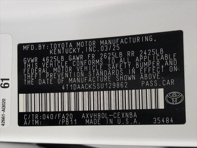 2025 Toyota CAMRY SEDAN