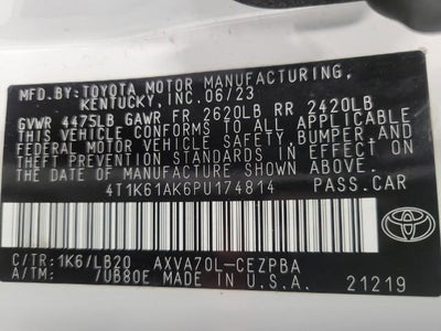 2023 Toyota Camry XSE Auto