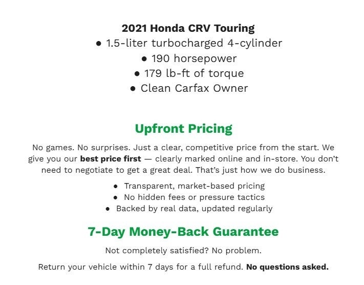 2021 Honda CR-V Touring AWD