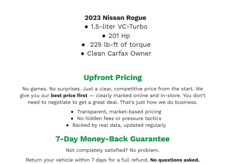 2023 Nissan Rogue AWD SV