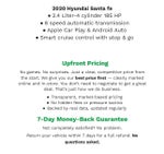 2020 Hyundai Santa Fe Limited 2.0T Auto FWD