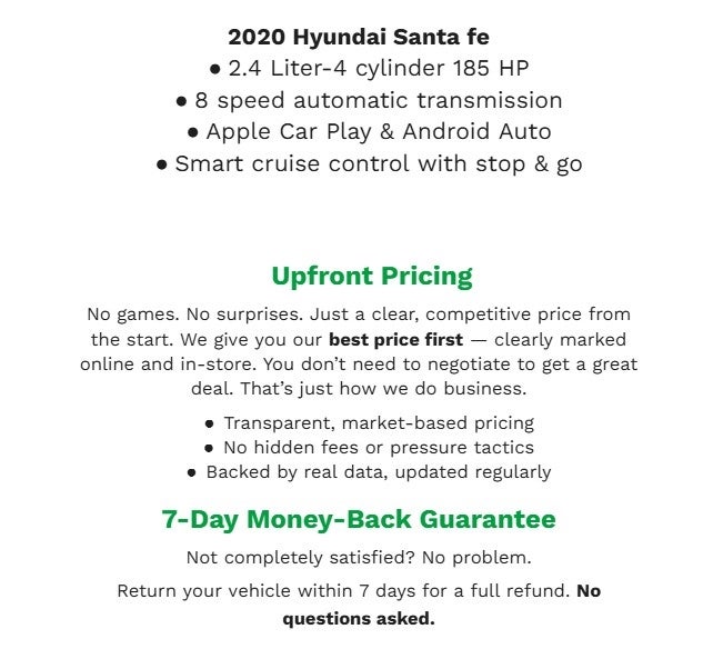 2020 Hyundai Santa Fe Limited 2.0T Auto FWD