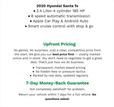 2020 Hyundai Santa Fe Limited 2.0T Auto FWD