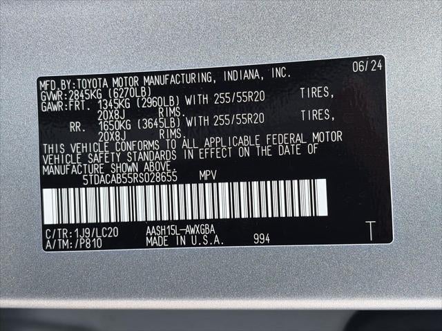 2024 Toyota Grand Highlander Hybrid Limited AWD