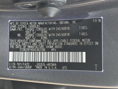 2017 Toyota Highlander LE Plus V6 AWD