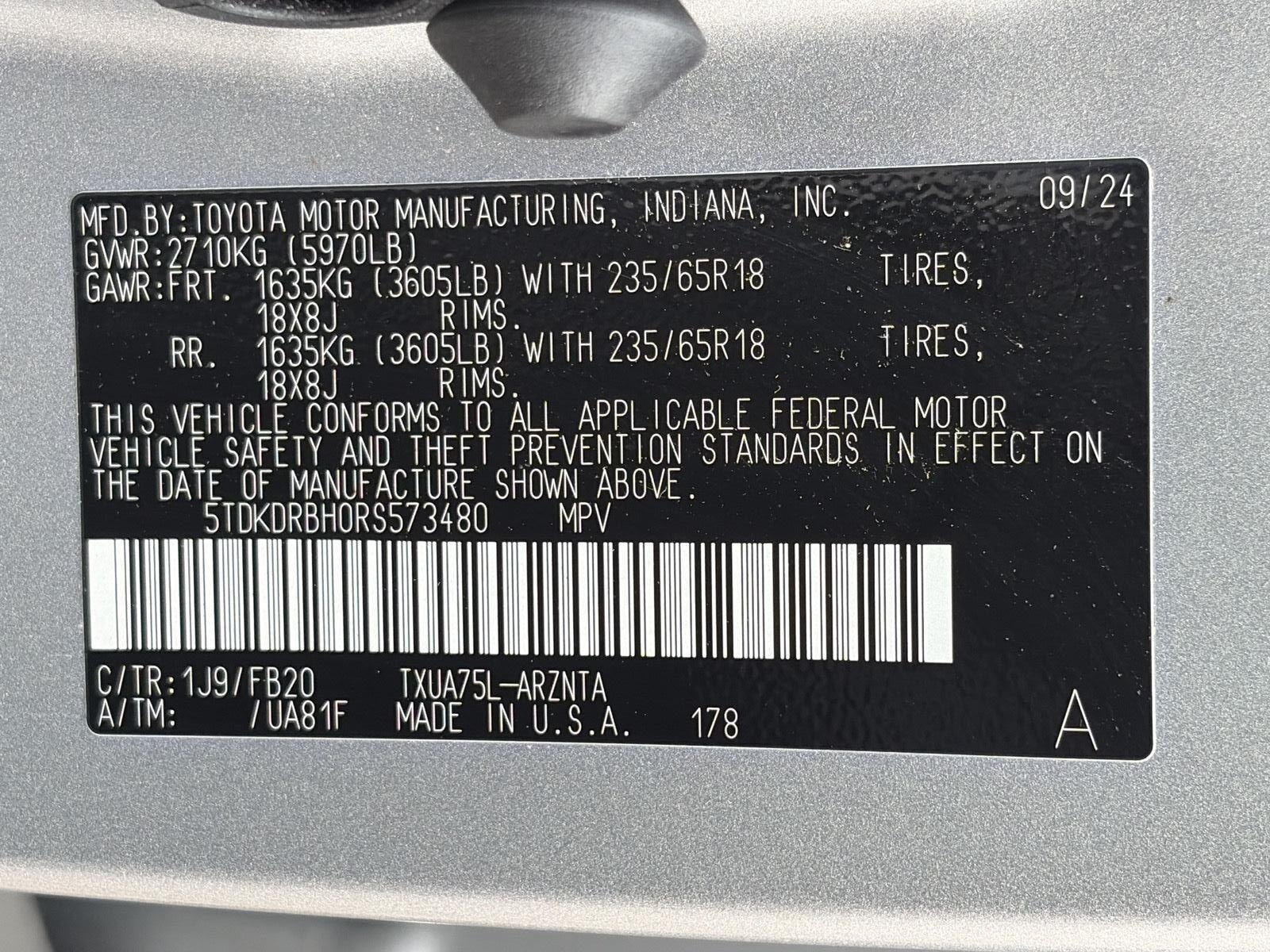 2024 Toyota Highlander LE AWD