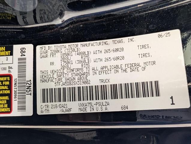 2025 Toyota Tundra 4WD Limited CrewMax 5.5' Bed