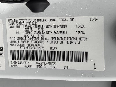 2025 Toyota Tundra 4WD SR5 CrewMax 5.5' Bed