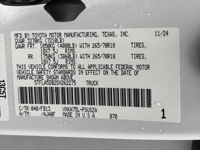 2025 Toyota Tundra 4WD SR5 CrewMax 5.5' Bed