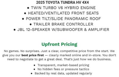 2025 Toyota Tundra 4WD 1794 Edition Hybrid CrewMax 5.5' Bed