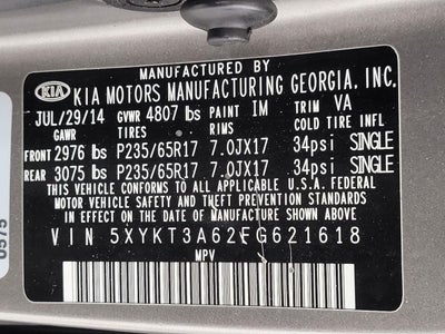 2015 Kia Sorento 2WD 4dr I4 LX
